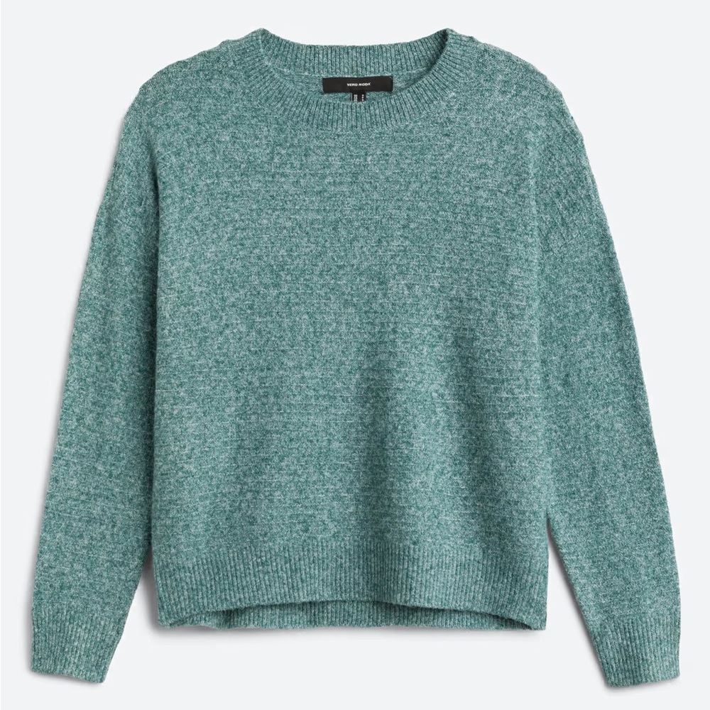 Vero Moda Teal Crew Neck Sweater
